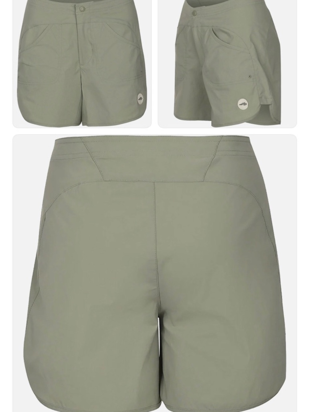 Reel life Women’s Athletic Shorts in Seagrass Green — Lightweight Active Short